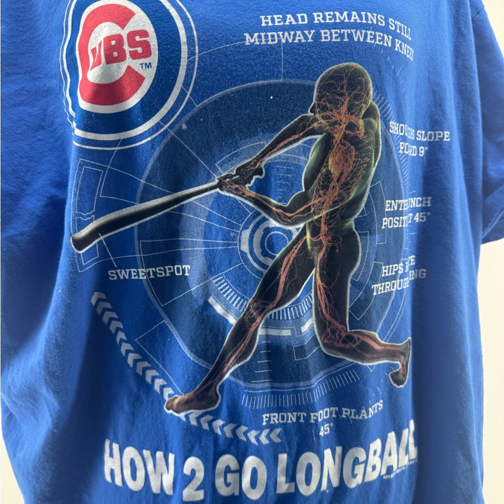 Sportscrate Men’s Cubs Limited Edition Blue Graphic Tee size XXL - Picture 4 of 6